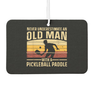 Cool Pickleball Art For Men Women Paddle Picklebal Car Air Freshener