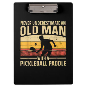 Cool Pickleball Art For Men Women Paddle Picklebal Clipboard