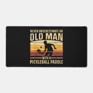 Cool Pickleball Art For Men Women Paddle Picklebal Desk Mat