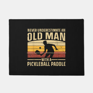 Cool Pickleball Art For Men Women Paddle Picklebal Doormat