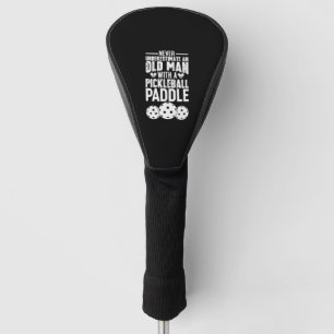 Cool Pickleball Art For Men Women Paddle Picklebal Golf Head Cover