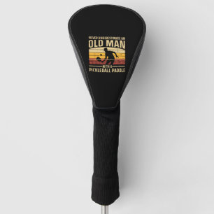 Cool Pickleball Art For Men Women Paddle Picklebal Golf Head Cover