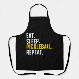 Cool Pickleball Art For Men Women Pickle Ball Love Apron