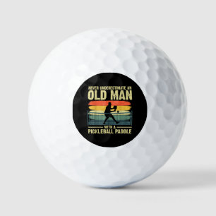 Cool Pickleball Design For Men Grandpa Pickleball  Golf Balls