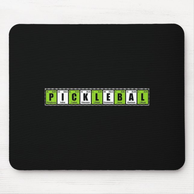 Cool pickleball essentail elements funny meme humo mouse mat (Front)