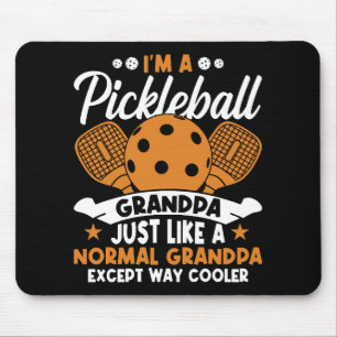 Cool Pickleball Grandpa Player Mouse Mat