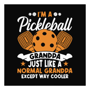 Cool Pickleball Grandpa Player Photo Print