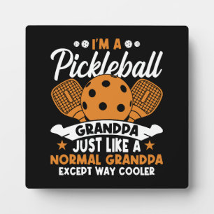 Cool Pickleball Grandpa Player Plaque