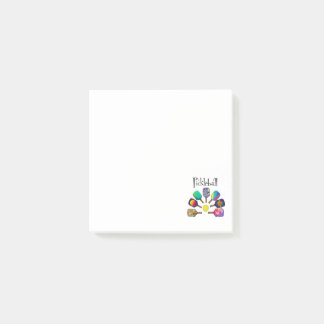 Cool Pickleball Paddle Sports Rainbow Post-it Notes