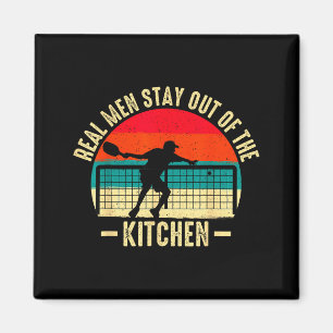 Cool pickleball real men stay out kitchen paddle magnet