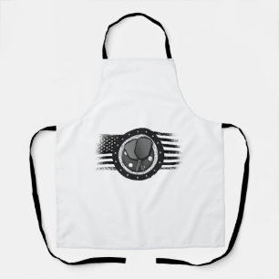 Cool Pickleball Sport USA Grunge Flag - Pickleball Apron