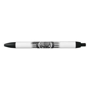 Cool Pickleball Sport USA Grunge Flag - Pickleball Black Ink Pen