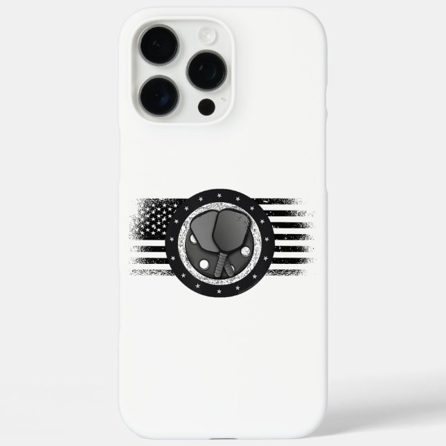 Cool Pickleball Sport USA Grunge Flag - Pickleball Case-Mate iPhone Case (Back)