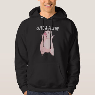 Cool Pig For Men Women Swine Boar Piggy Farm Anima Hoodie