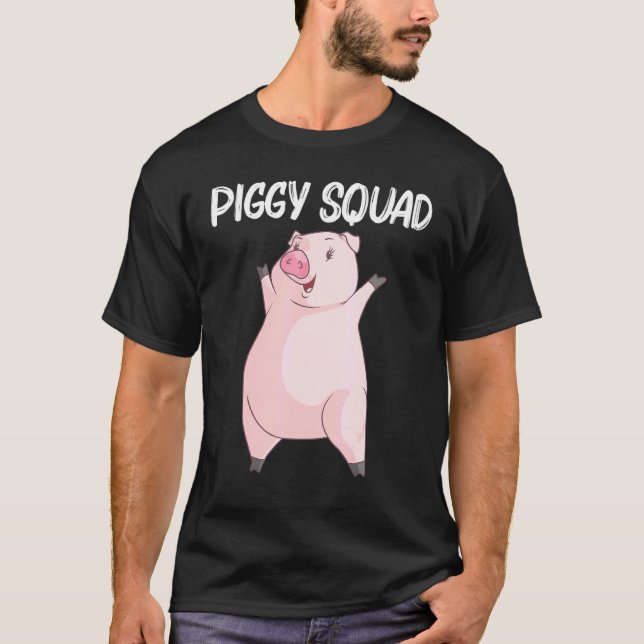 Cool Pig For Men Women Swine Boar Piggy Farm Anima T-Shirt (Front)