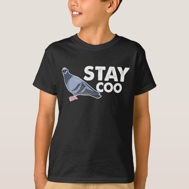 Cool Pigeon Bird Watcher Dove Breeder Humour T-Shirt (Front)