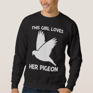 Cool Pigeon For Girls Kids Rock Dove Bird Pet Sweatshirt