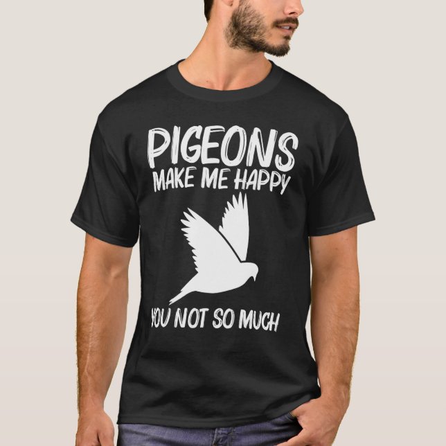 Cool Pigeon For Men Women Rock Dove Bird Pet T-Shirt (Front)