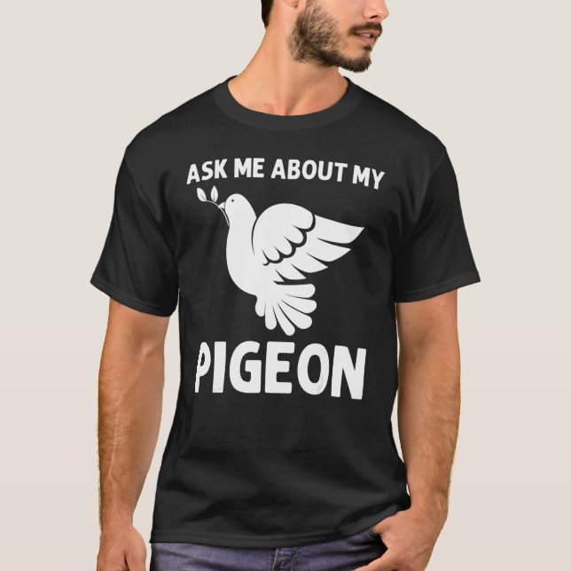 Cool Pigeon For Men Women Staple Homing Pigeon Rac T-Shirt (Front)