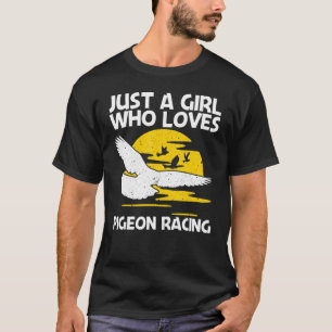 Cool Pigeon Racing For Girls Kids Homing Pigeon Ra T-Shirt