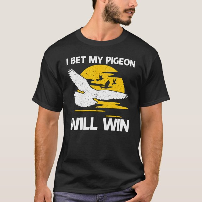 Cool Pigeon Racing For Men Women Homing Pigeon Rac T-Shirt (Front)