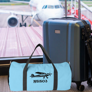 Cool Pilot Aeroplane Aviation Custom Gym Travel Duffle Bag