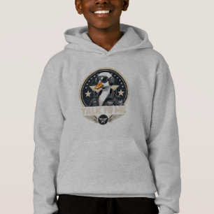 Cool Pilot Goose in Aviator Jacket Military