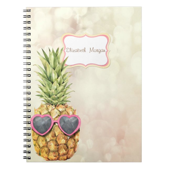 Cool Pineapple, Bokeh Notebook (Front)