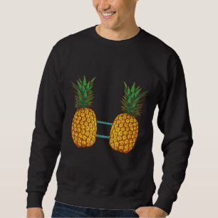 Cool Pineapple Bra Summer Hawaii Fruit Beach Holid Sweatshirt