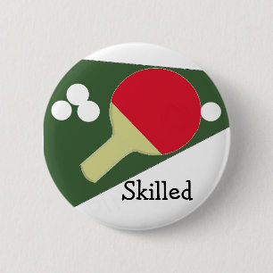 Cool Ping Pong Design 6 Cm Round Badge
