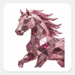 Cool Pink Abstract Sticker Art