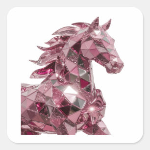 Cool Pink Abstract Sticker Motif