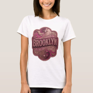 Cool Pink BROOKLYN Quote Shirt