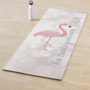 Cool  Pink Flamingo  -You Create Your Own Calm Yoga Mat