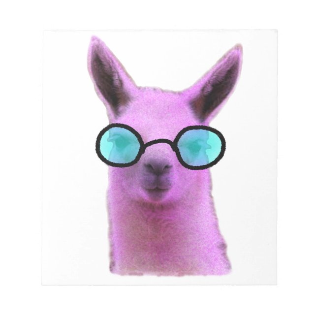 Cool Pink Llama! Notepad (Front)