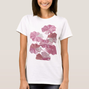 Cool Pink PINK GLITTERING FLOWERS Tee