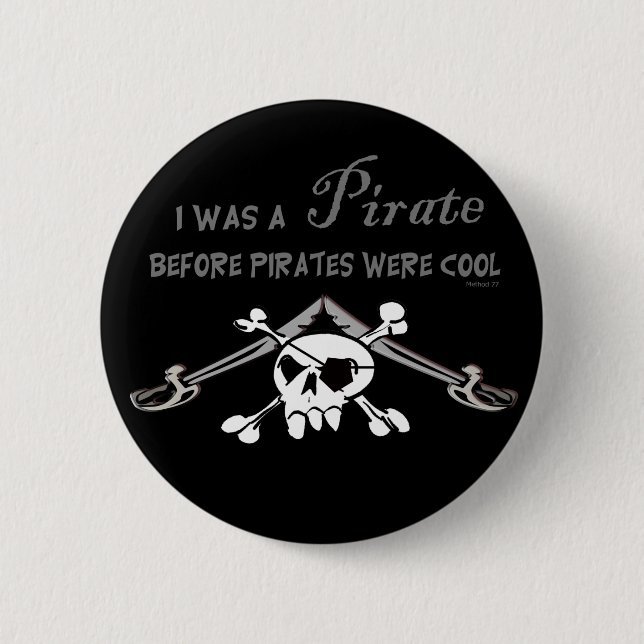 Cool Pirate Button (Front)