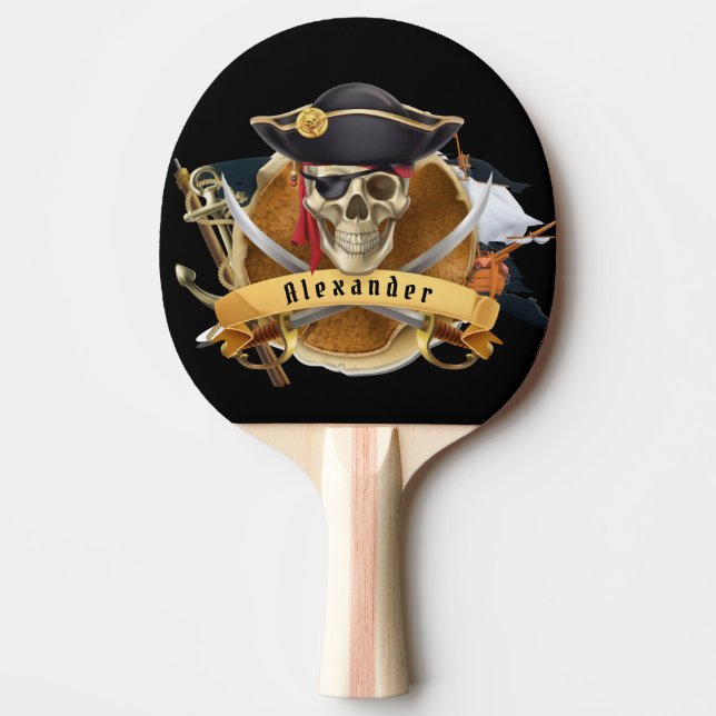 Cool Pirate Personalise  Ping Pong Paddle (Front)