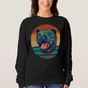 Cool Pitbull Dog Four Legged Walking Outfit Sweatshirt