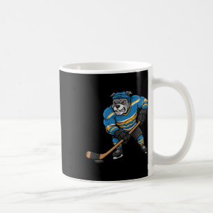 Cool Pitbull Hockey Player Dog Sport Design Coffee Mug