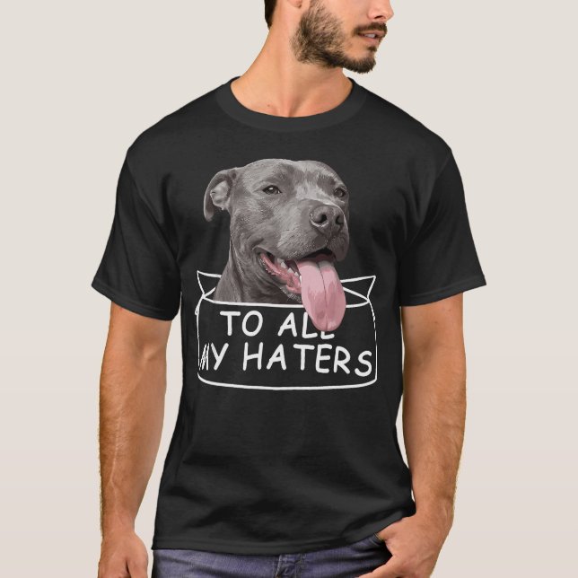 Cool Pitbull Pitbull Dog T-Shirt (Front)
