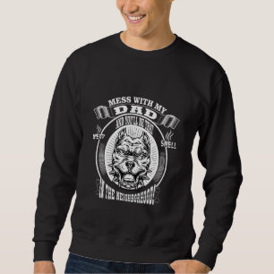 cool Pitbull terrier puppies dog pet  Dad father q Sweatshirt