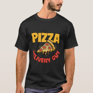 Cool Pizza delivery Guy  word art T-Shirt