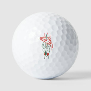 Cool Pizza Hand – Funny Food Lover  Golf Balls