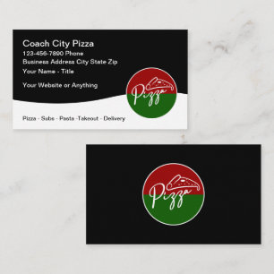 Cool Pizza Shop Italian Restaurant Business Cards