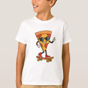 Cool Pizza Skater T-Shirt