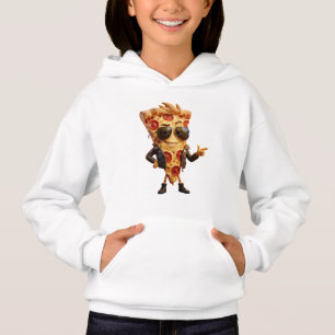 Cool Pizza Slice Mascot in Leather Jacket Art