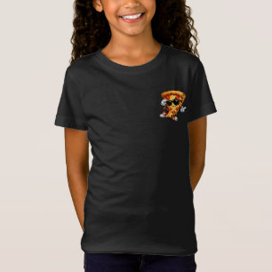 Cool Pizza Slice Mascot with Sunglasses Art T-Shirt