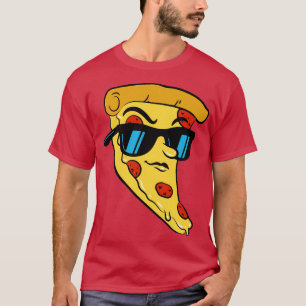 Cool Pizza Slice with Sunglasses T-Shirt