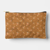 Cool pizza slices vintage brown pattern